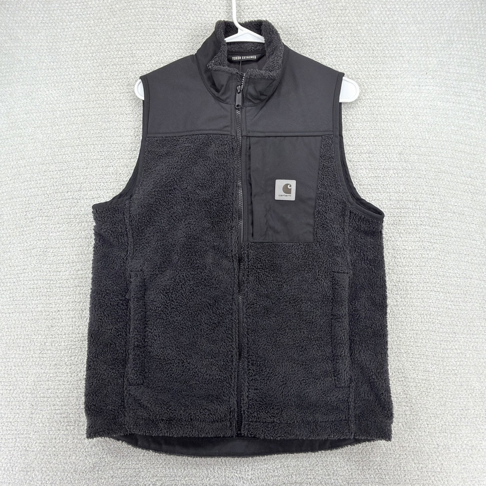 Carhartt Yukon Extremes Wind Fighter Fleece Vest Men's Small Black 104515